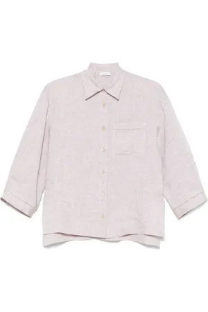 PESERICO SIGN Blouses & Shirts, Dames, , S, Kraalversierde Overhemd