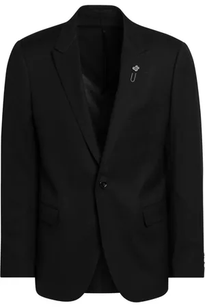 LARDINI Jassen, Heren, Zwart, XL, Elegante Single-Breasted Avondjas