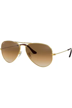 Ray-Ban Accessoires, unisex, Geel, 62 MM, Klassieke Aviator zonnebril