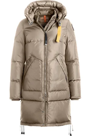 Parajumpers Mantels, Dames, Groen, S, Nylon, Lange Beer Donsjas Atmosfeer Kleur