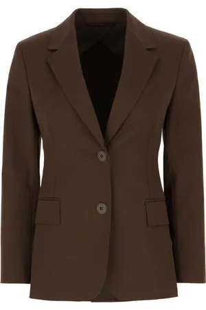 Max Mara Jassen, Dames, Bruin, XS, Stijlvolle Jassen en Vesten Collectie