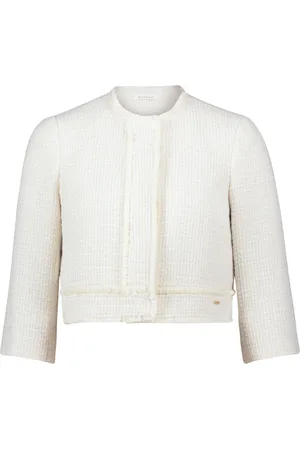 Betty & Co Jassen, Dames, , XL, Leer, Bolero-jack met opgestikte zakken