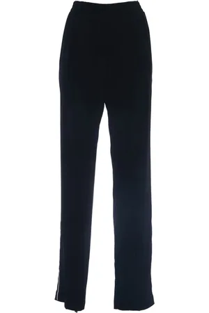 Nº21 Broeken, Dames, Zwart, M, Broek met elastische tailleband en zijprofielen