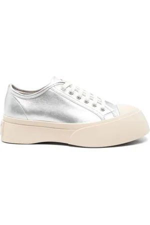 Marni Schoenen, Dames, Wit, 38 EU, Casual Sneakers