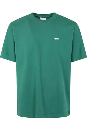 Arte Antwerp Tops, Heren, Groen, L, Spiral Print T-Shirt