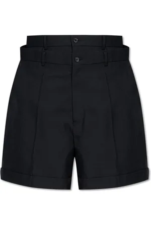 Comme des Garçons Korte broeken, Dames, Zwart, M, Wol, Wollen shorts