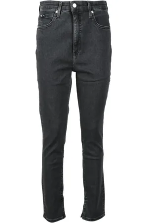 Calvin Klein Jeans, Dames, Zwart, W32, Katoen, Slim-fit Jeans