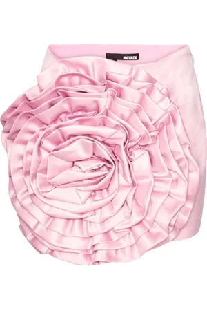 ROTATE Rokken, Dames, Roze, S, Polyester, Roze Polyester Rok