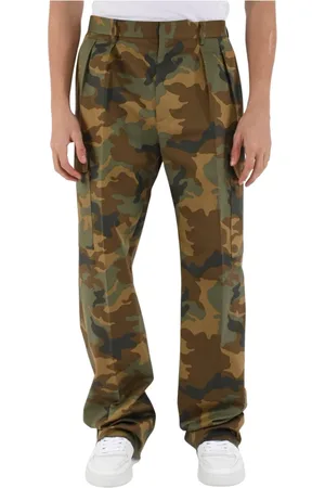TAGLIATORE Broeken, Heren, Veelkleurig, L, Katoen, Camo katoenen broek