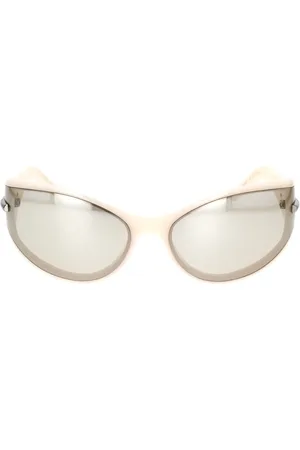 Givenchy Accessoires, unisex, Wit, ONE Size, Moderne ovale zonnebril voor vrouwen