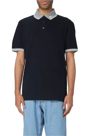 Emporio Armani Tops, Heren, Blauw, 2Xl, Gebreide Polo
