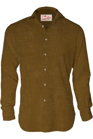 MC2 SAINT BARTH Overhemden, Heren, Bruin, XL, Bruine Overhemden voor Mannen