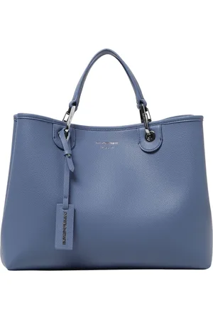 Emporio Armani Tassen, Dames, Blauw, ONE Size, Stijlvolle Schouder Winkel Tas