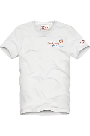 MC2 SAINT BARTH Tops, Heren, Wit, XL, T-Shirts