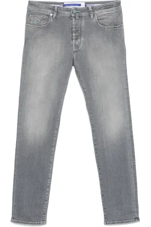 Jacob Cohen Jeans, Heren, Grijs, W32, Katoen, Bard Slim-fit Jeans