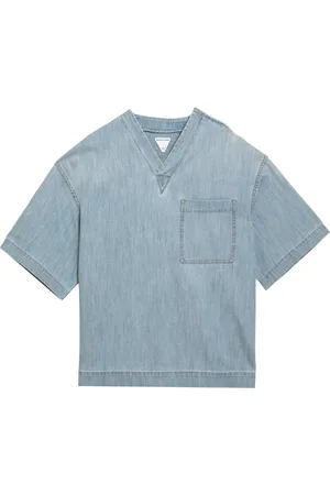 Bottega Veneta Tops, Dames, Blauw, S, Denim, Denim Overhemd Stijlvolle Casual Kleding