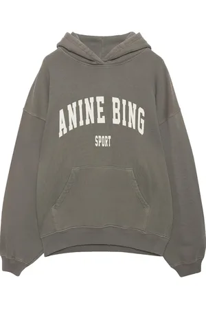 ANINE BING Sweatshirts & Hoodies, Dames, Groen, XS, Dusty Olive Sweatshirt