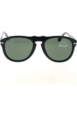 Persol Accessoires, unisex, Zwart, 54 MM, Tijdloze iconische zonnebril met sleutelbrug