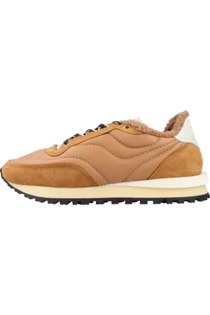 Hidnander Schoenen, Dames, Bruin, 38 EU, Polar Fleece Sneakers