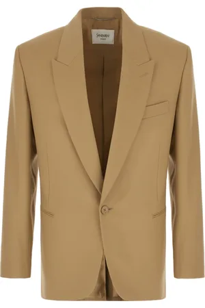 Saint Laurent Jassen, Heren, , M, Wol, Stijlvolle Jassen en Vesten Collectie