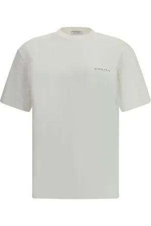 Ih Nom Uh Nit Tops, Heren, Wit, L, Katoen, Masker Authentiek T-shirt met Groot Print