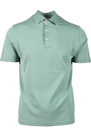 FILIPPO DE LAURENTIIS Tops, Heren, Groen, M, Katoen, Polo