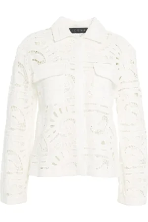 Kaos Blouses & Shirts, Dames, Wit, S, Katoen, Witte Blouse met Kent Kraag