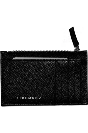 John Richmond Accessoires, Heren, Zwart, ONE Size, Leer, Wallets & Cardholders