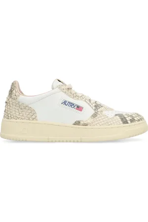 Autry Schoenen, Dames, Wit, 37 EU, Leer, Lage leren sneakers