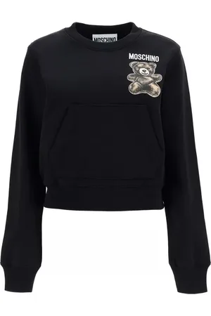 Moschino Sweatshirts & Hoodies, Dames, Zwart, M, Katoen, Casual Katoenen T-Shirt