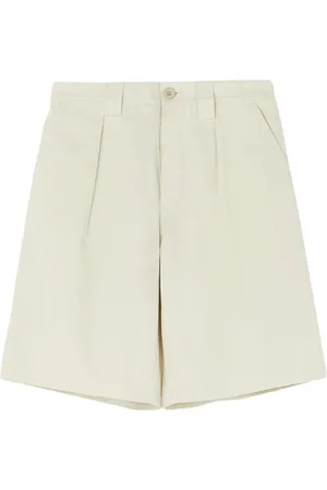MARSÈLL Korte broeken, Dames, Wit, XL, Katoen, Witte werkkleding shorts samenwerkingscollectie
