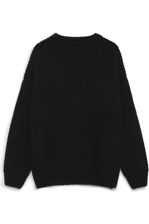 ANINE BING Truien, Dames, Zwart, L, Zwarte Sydney Crew Sweater
