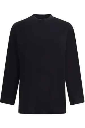 Y-3 Tops, Heren, Zwart, M, Katoen, Maxi Print Longsleeve Jersey