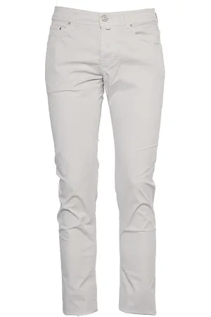 Jacob Cohen Jeans, Heren, Grijs, W38, Katoen, Slim Fit 5-Pocket Jeans
