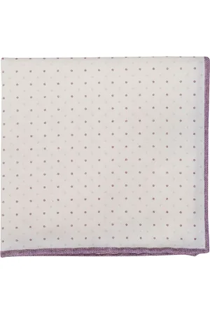 ELEVENTY Accessoires, unisex, Wit, ONE Size, Katoen, Micro Polka Dot Wol Katoen Clutch