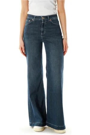 Closed Jeans, Dames, Blauw, W24 L32, Flared High Waist Jeans