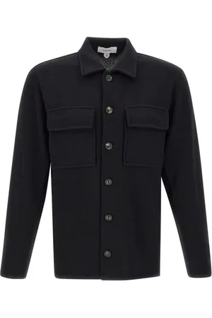 LARDINI Jassen, Heren, Zwart, S, Wol, Heren Zwart Wol Gebreid Jack