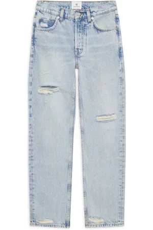 ANINE BING Jeans, Dames, Blauw, W31, Denim, Vernietigde Gebleekte Kate Jeans