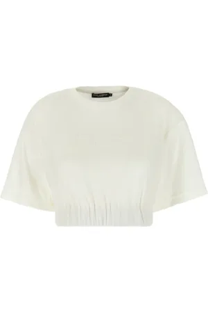 Dolce & Gabbana Tops, Dames, , XS, Katoen, Casual Katoenen T-Shirt