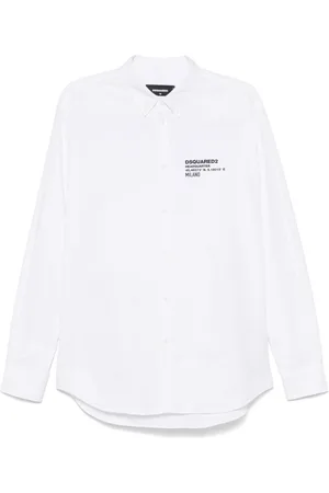 Dsquared2 Overhemden, Heren, Wit, XS, Wit Overhemd voor Mannen