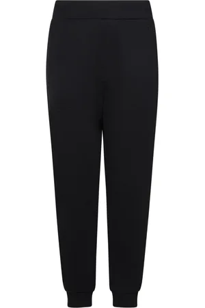 Ermenegildo Zegna Broeken, Heren, Zwart, M, Katoen, Zwarte katoenen broek met geribbelde details