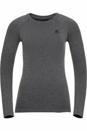 Odlo Truien, Dames, Grijs, L, Crew Neck Longsleeve Top