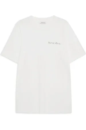 ANINE BING Tops, Dames, , S, Ivory Walker Tee Lyrics