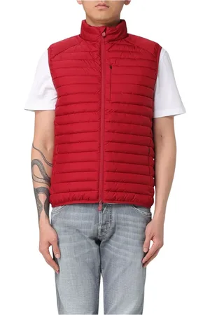 save the duck Jassen, Heren, Rood, XL, Bordeaux Jassen voor Stijlvolle Winterlook