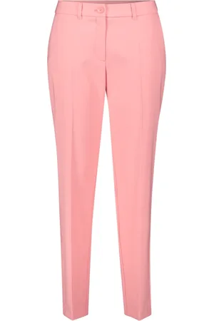 Betty Barclay Broeken, Dames, Roze, 4Xl, Klassieke zakelijke broek met plooi