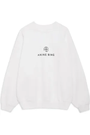 ANINE BING Sweatshirts & Hoodies, Dames, , S, Monogram Sweatshirt Ivory