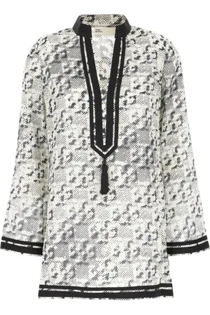 Tory Burch Kleedjes, Dames, Veelkleurig, S, Katoen, Stijlvolle Blouses voor Vrouwen