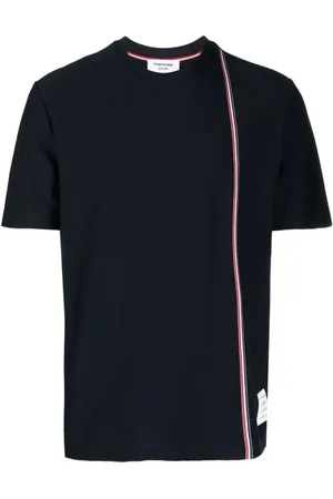 Thom Browne Tops, Heren, Blauw, S, T-Shirts