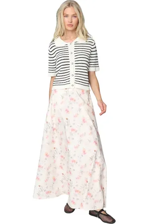 Crās Rokken, Dames, Veelkleurig, S, Katoen, Bloemen A-lijn Rok