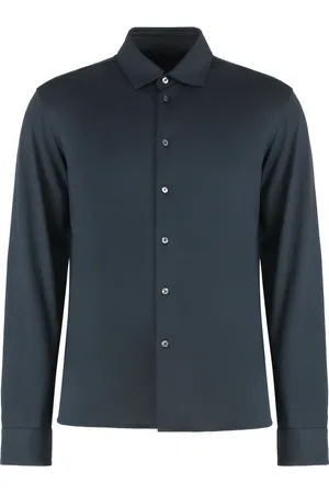 RRD Overhemden, Heren, Blauw, XL, Katoen, Katoenen blend shirt met afgeronde zoom